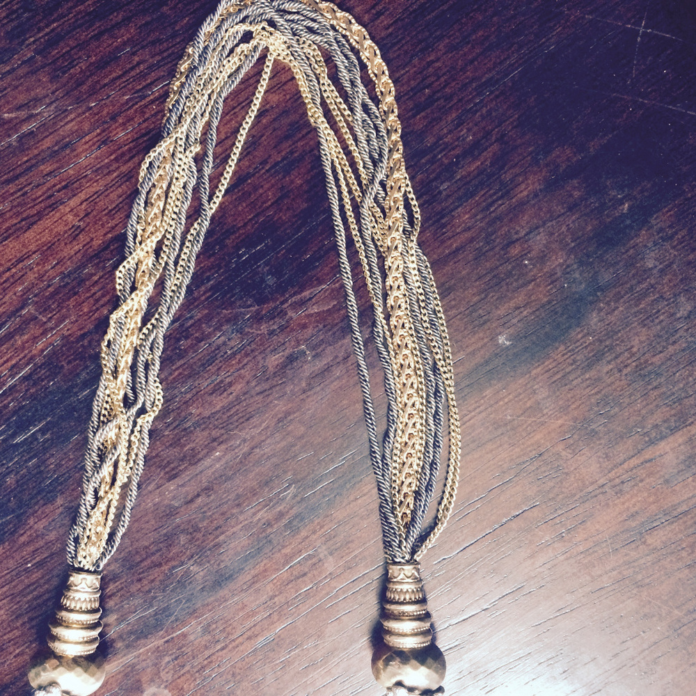 Satellite Paris 14" Necklace: Gold, Silver, Gunmet - Picture 4 of 5